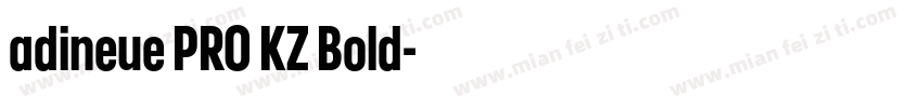 adineue PRO KZ Bold字体转换